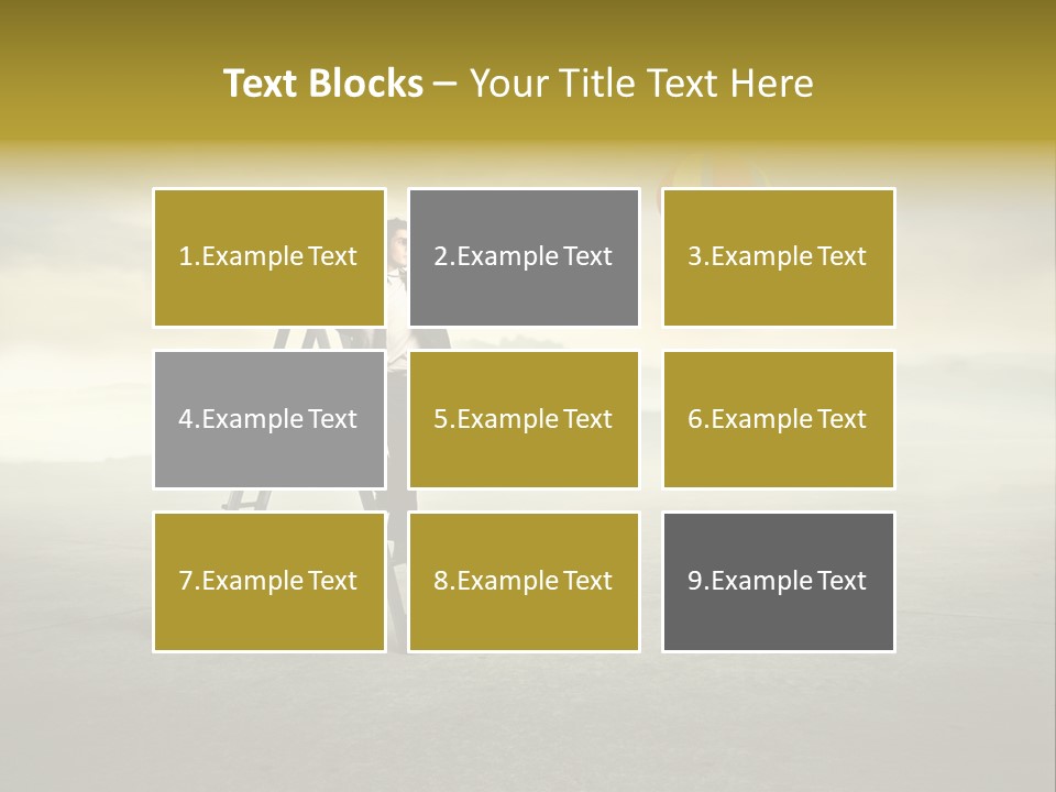 Success Stairs Altitude PowerPoint Template