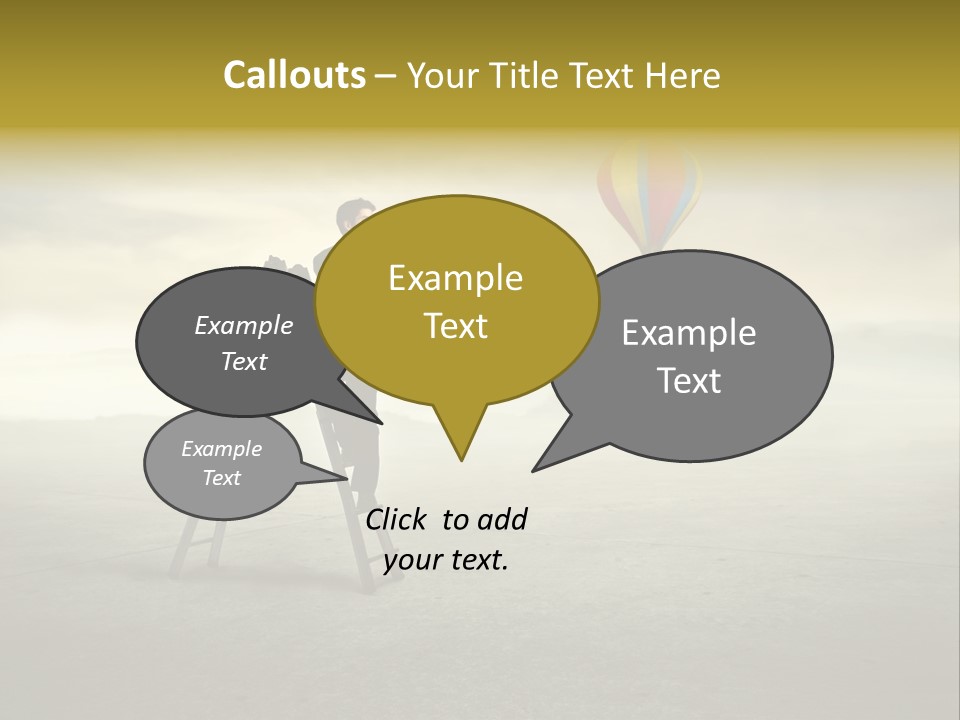 Success Stairs Altitude PowerPoint Template