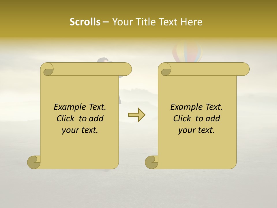 Success Stairs Altitude PowerPoint Template