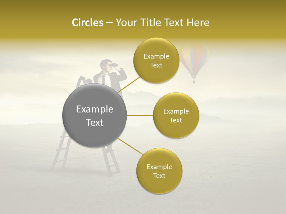 Success Stairs Altitude PowerPoint Template