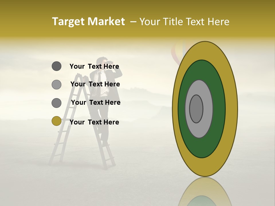 Success Stairs Altitude PowerPoint Template