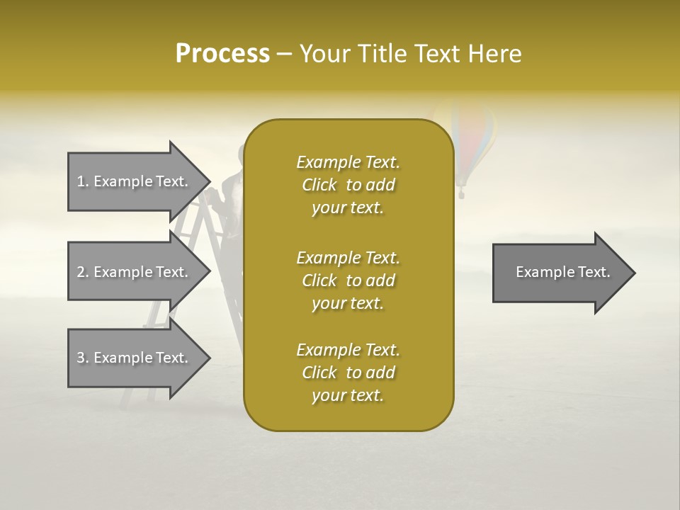 Success Stairs Altitude PowerPoint Template