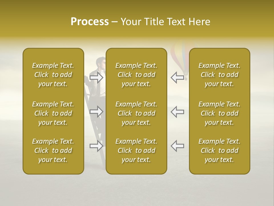 Success Stairs Altitude PowerPoint Template