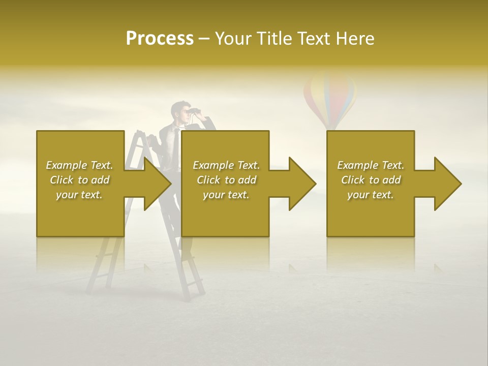 Success Stairs Altitude PowerPoint Template