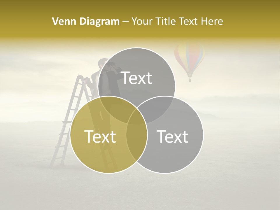 Success Stairs Altitude PowerPoint Template