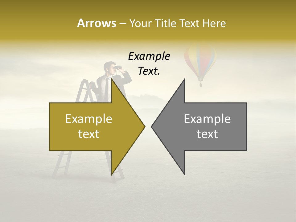 Success Stairs Altitude PowerPoint Template