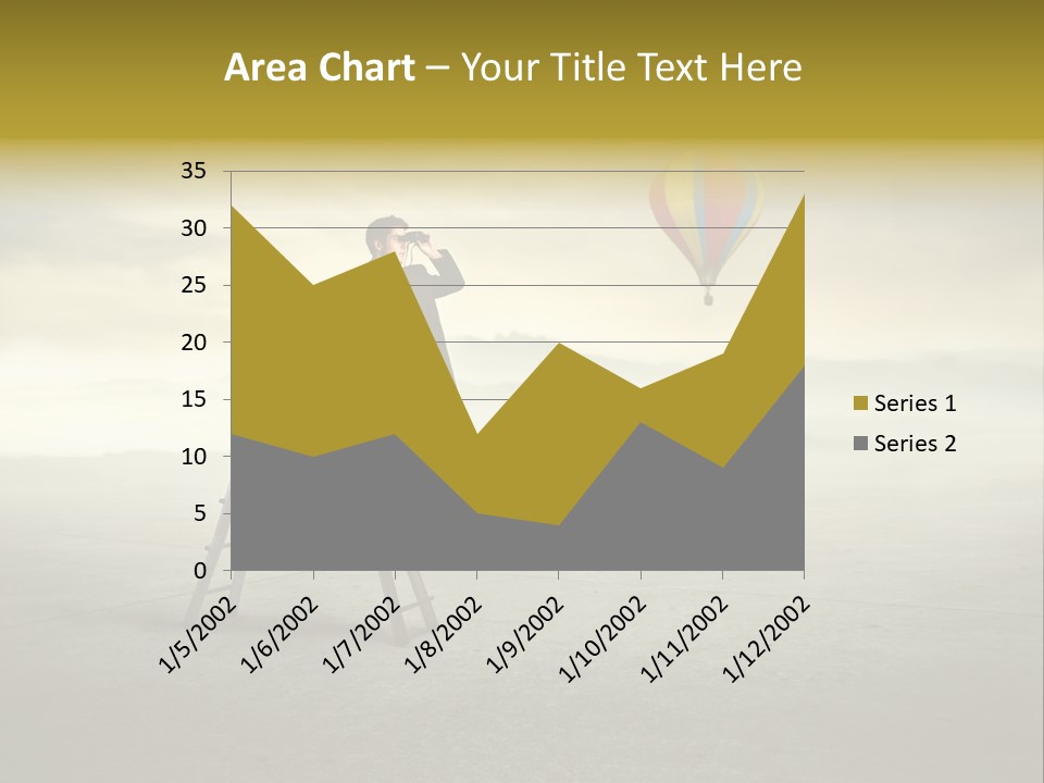 Success Stairs Altitude PowerPoint Template