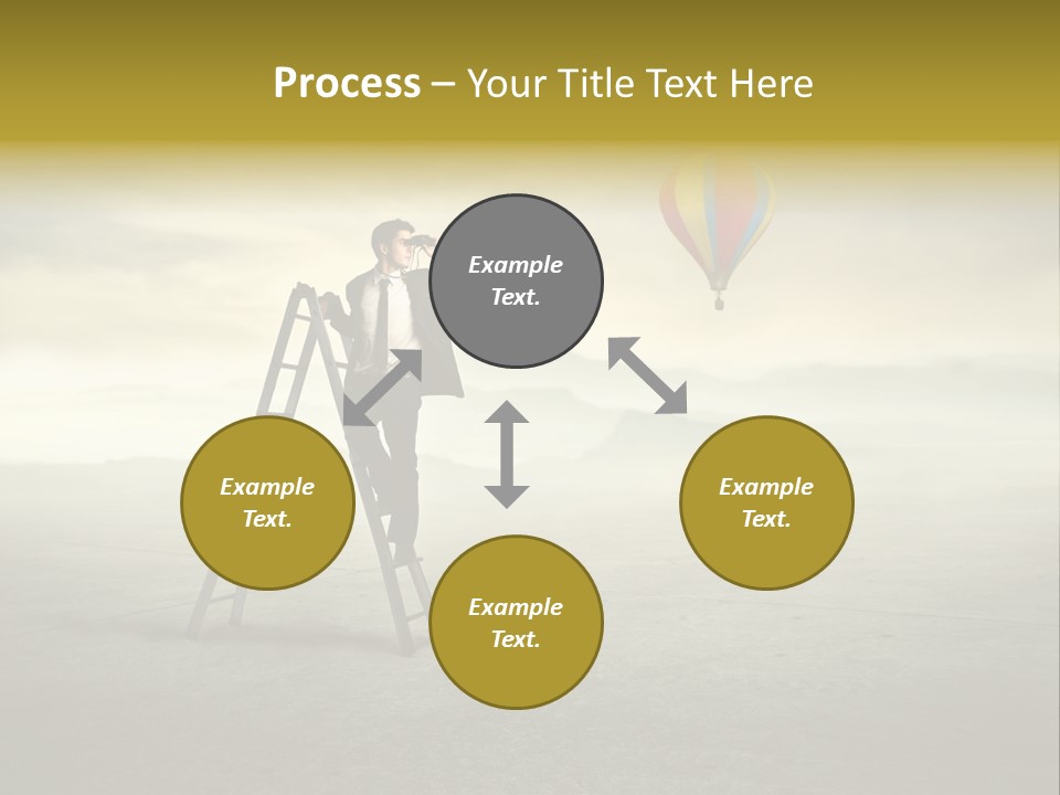 Success Stairs Altitude PowerPoint Template