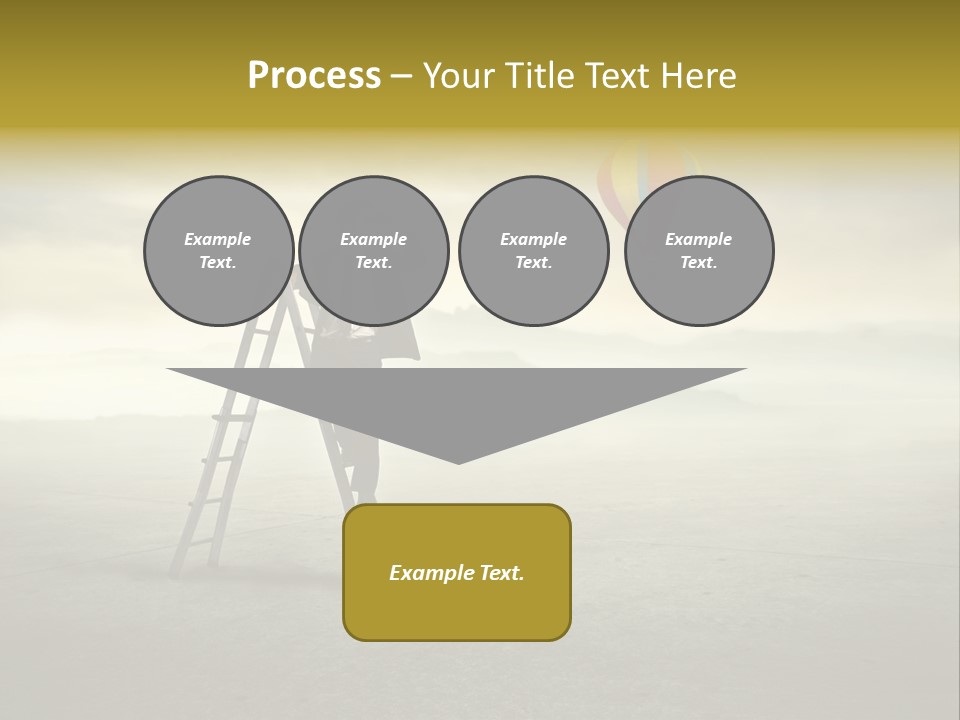 Success Stairs Altitude PowerPoint Template