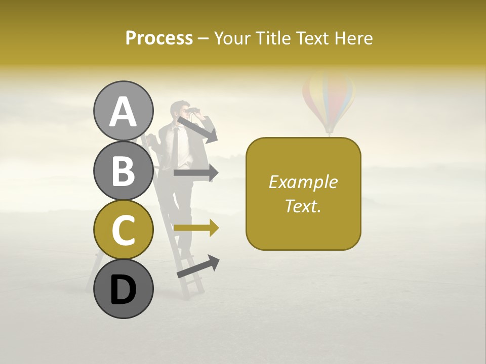 Success Stairs Altitude PowerPoint Template