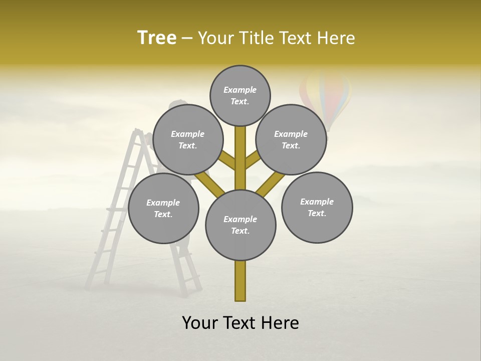 Success Stairs Altitude PowerPoint Template