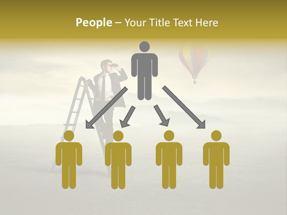 Success Stairs Altitude PowerPoint Template