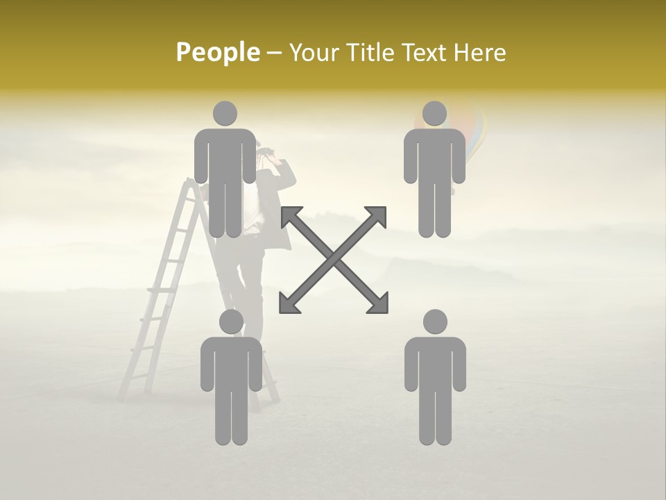 Success Stairs Altitude PowerPoint Template