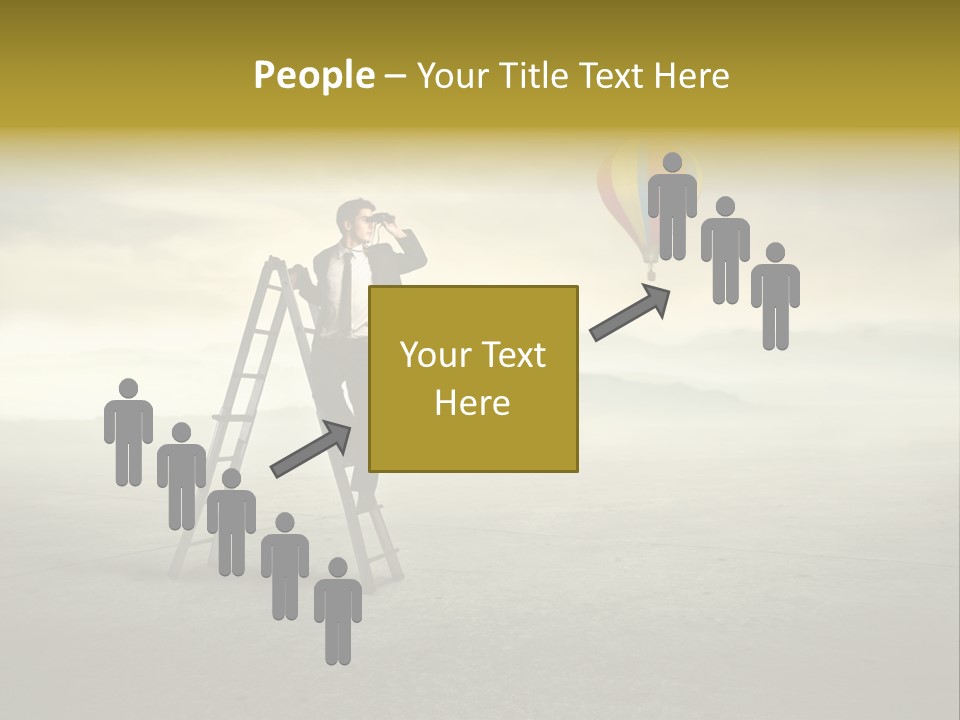 Success Stairs Altitude PowerPoint Template