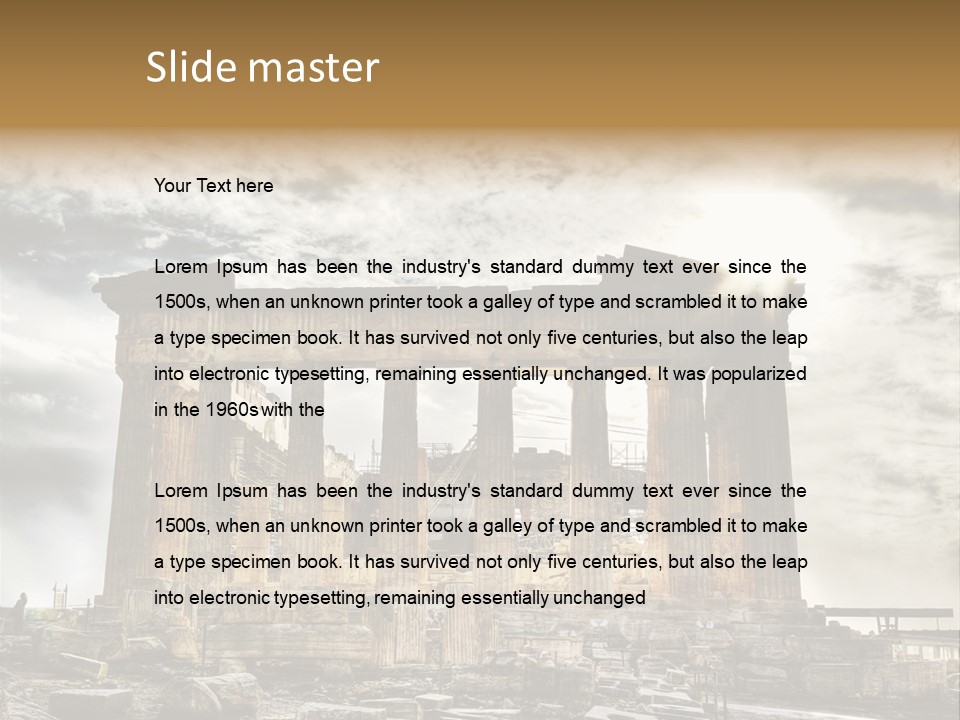 Stadium Hellas Travel PowerPoint Template