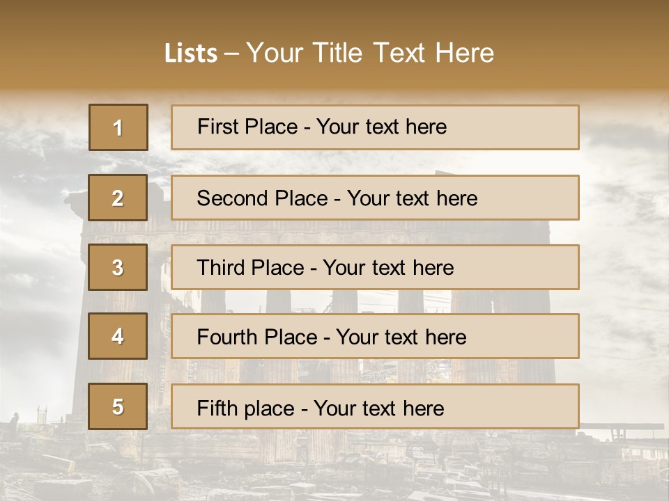 Stadium Hellas Travel PowerPoint Template