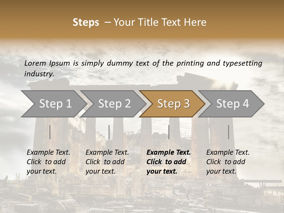 Stadium Hellas Travel PowerPoint Template