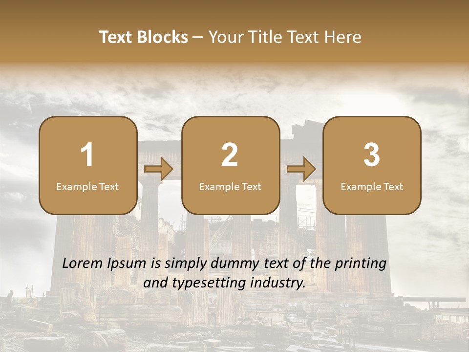 Stadium Hellas Travel PowerPoint Template