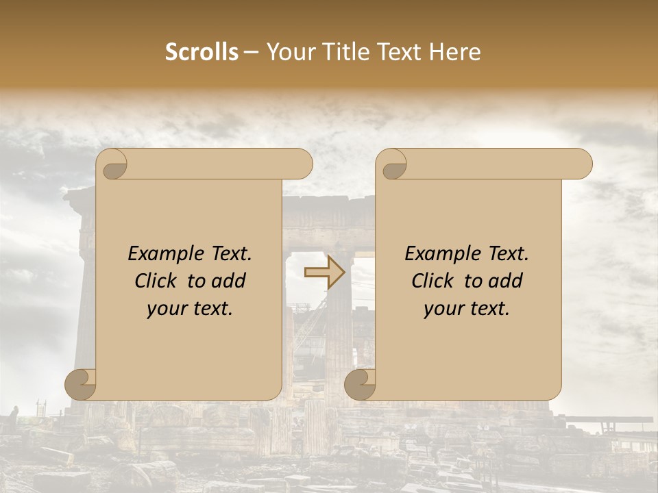 Stadium Hellas Travel PowerPoint Template