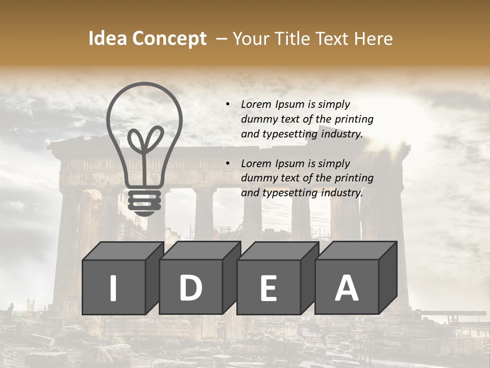 Stadium Hellas Travel PowerPoint Template