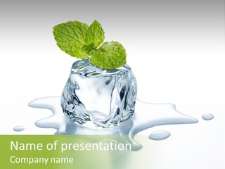 Fresh Ice Cool PowerPoint Template