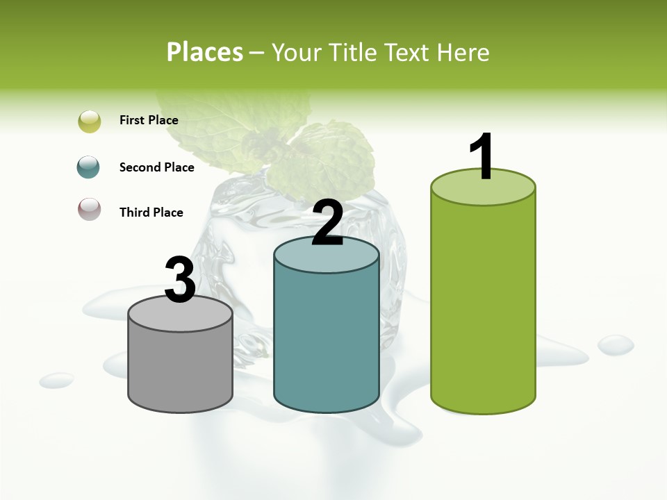 Fresh Ice Cool PowerPoint Template