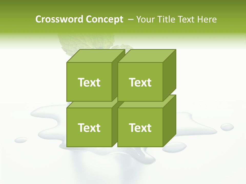 Fresh Ice Cool PowerPoint Template