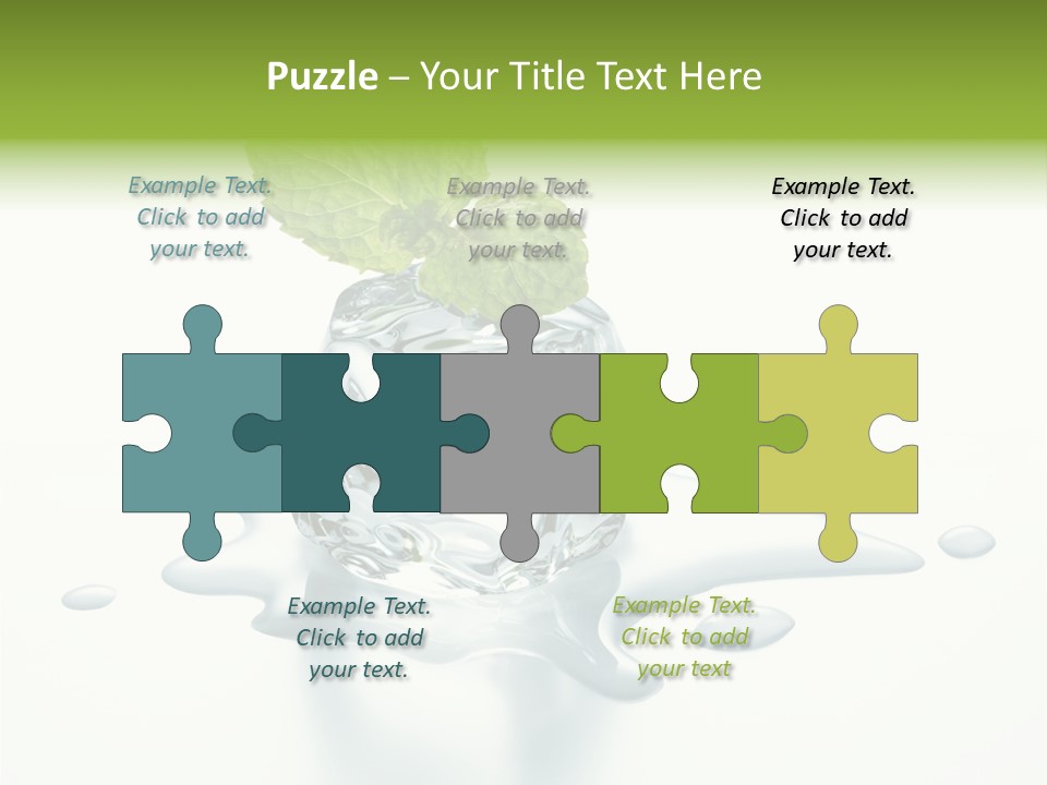 Fresh Ice Cool PowerPoint Template