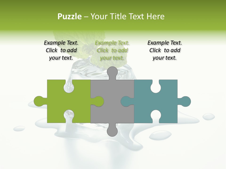 Fresh Ice Cool PowerPoint Template