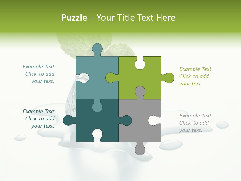 Fresh Ice Cool PowerPoint Template