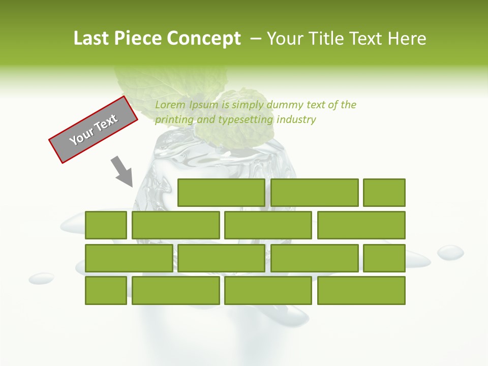 Fresh Ice Cool PowerPoint Template