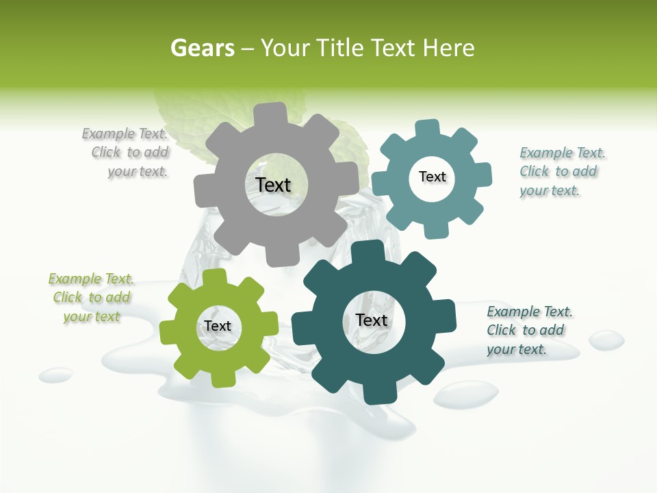 Fresh Ice Cool PowerPoint Template