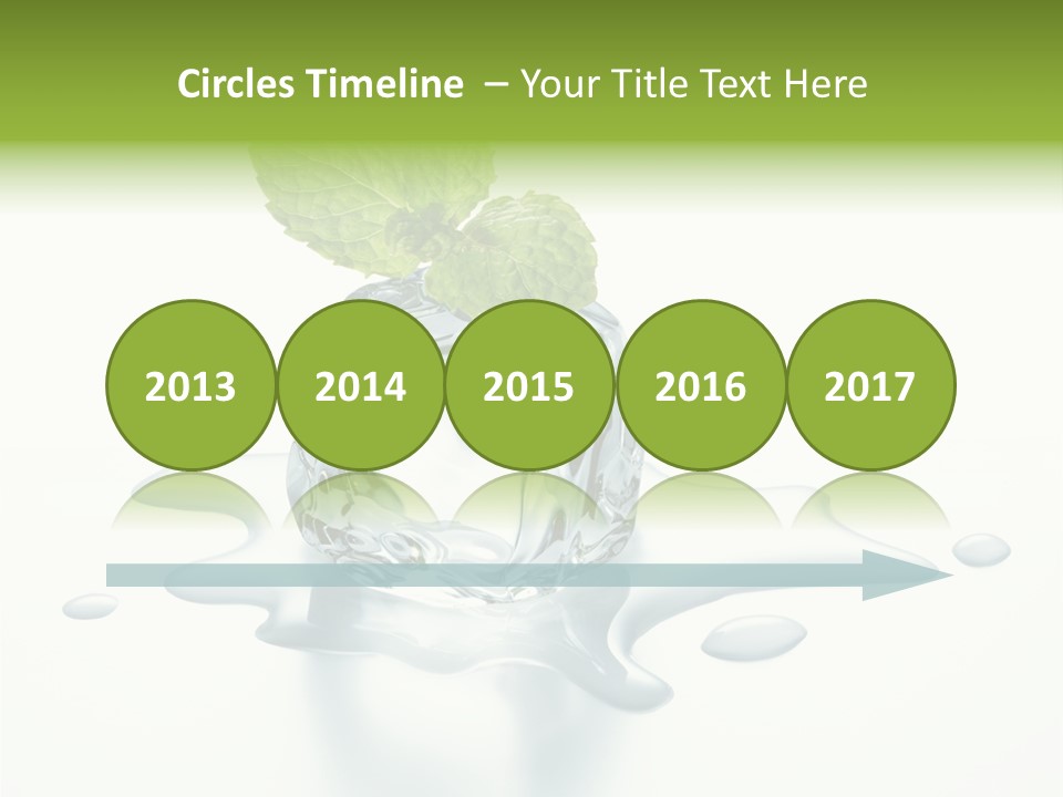 Fresh Ice Cool PowerPoint Template