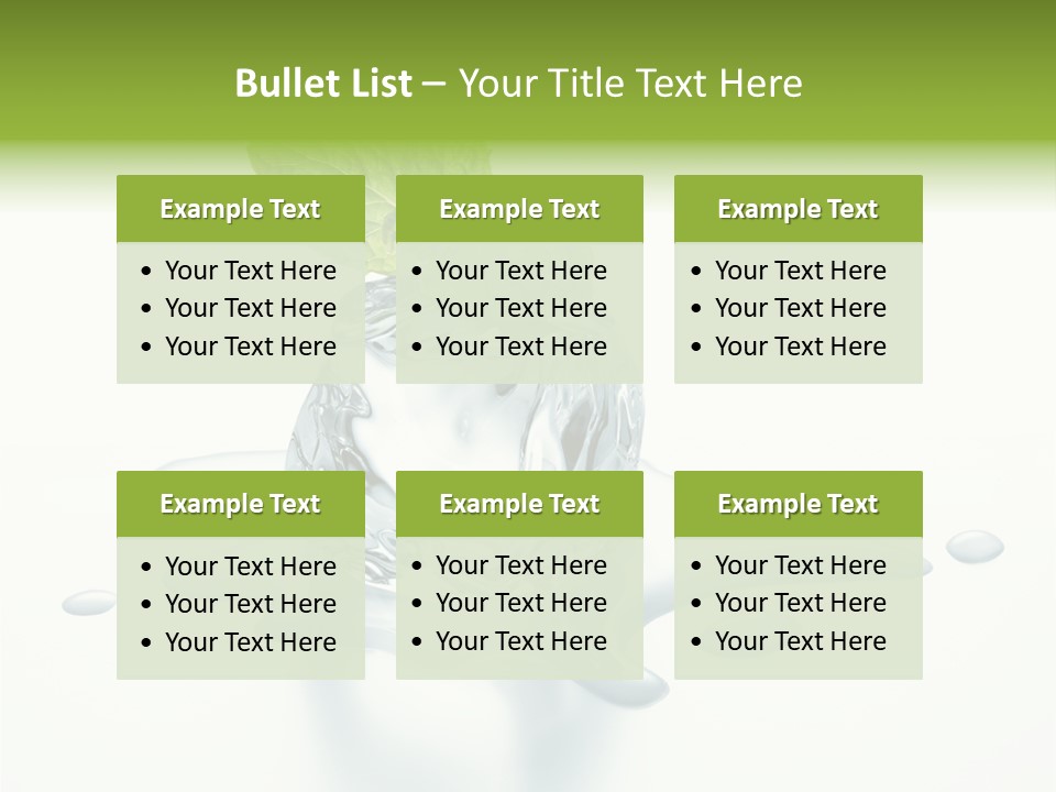 Fresh Ice Cool PowerPoint Template