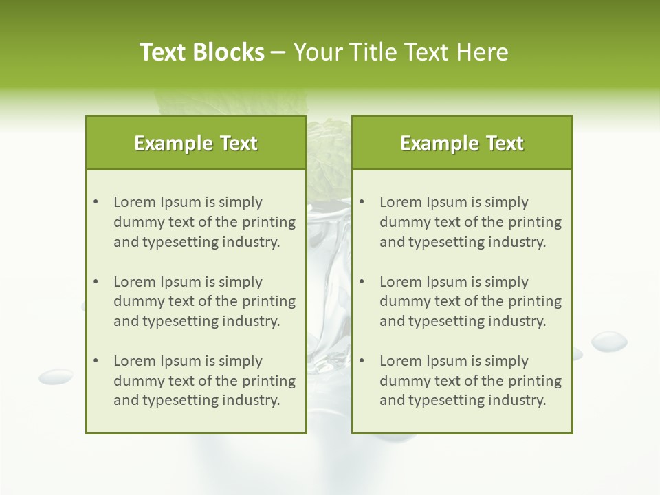 Fresh Ice Cool PowerPoint Template