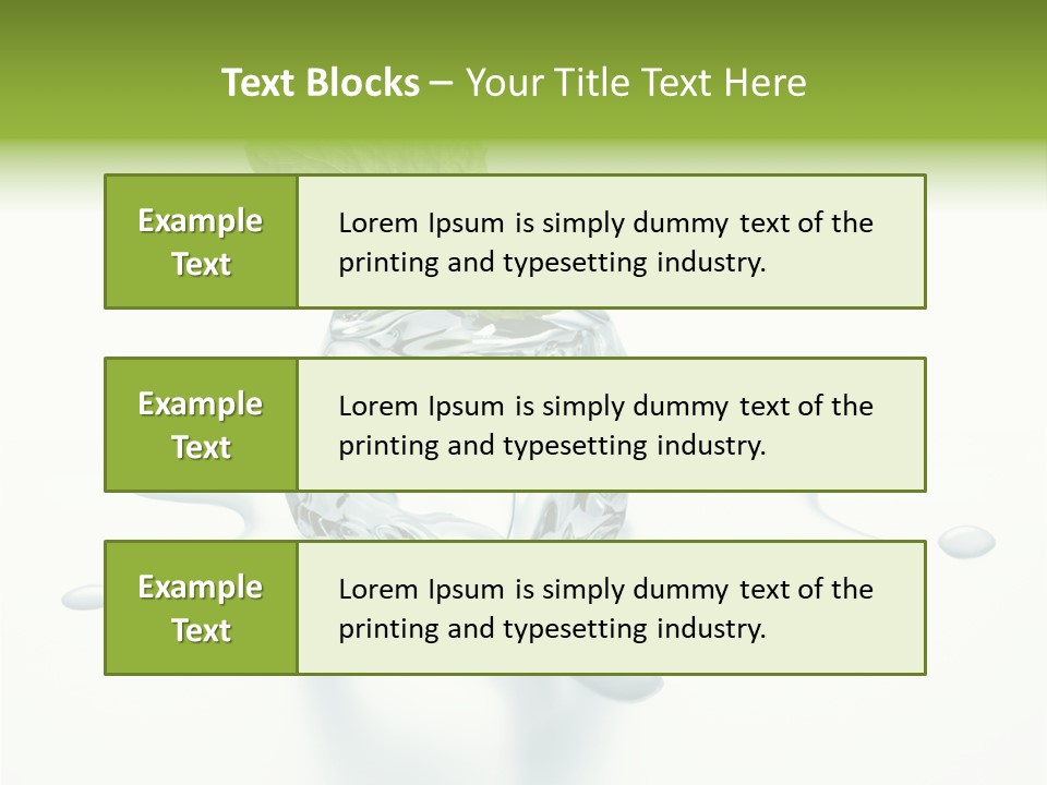 Fresh Ice Cool PowerPoint Template