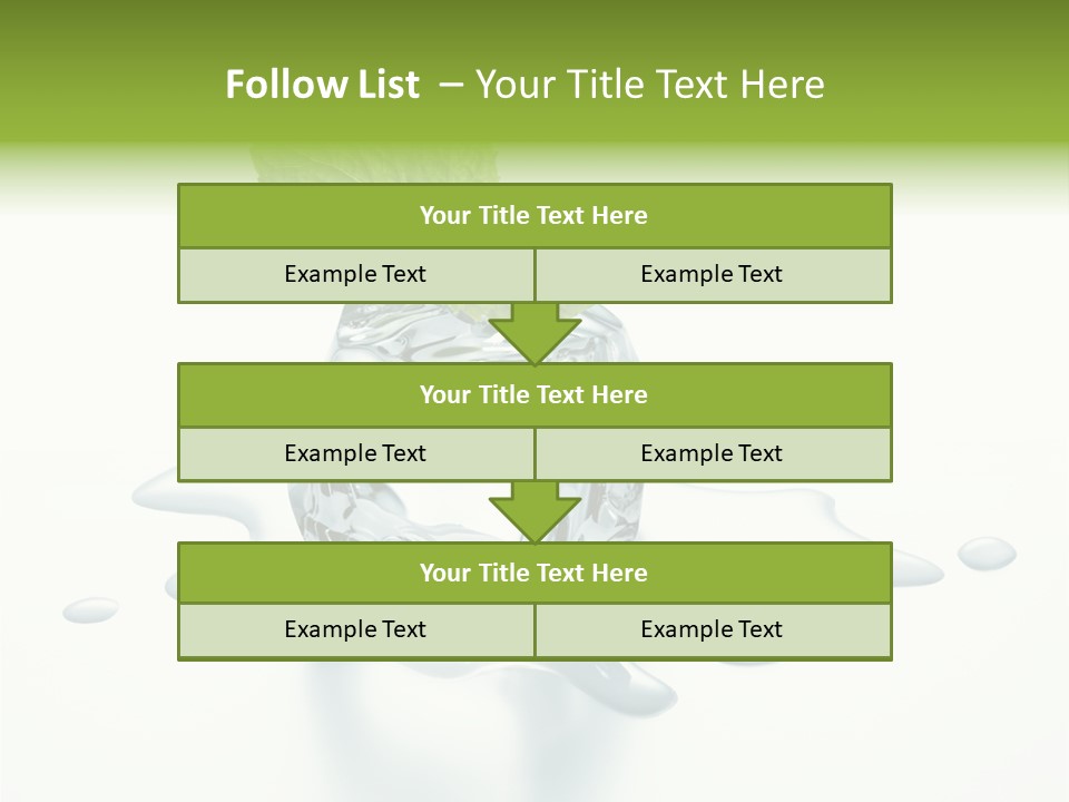 Fresh Ice Cool PowerPoint Template