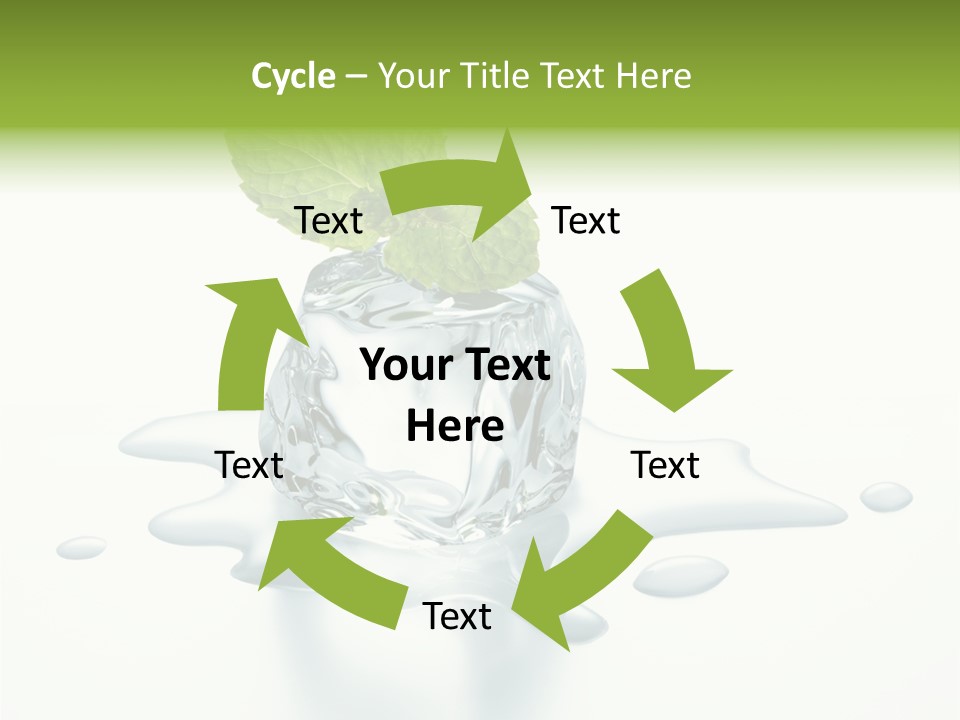 Fresh Ice Cool PowerPoint Template