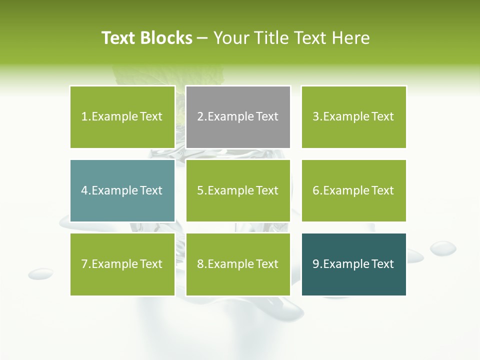 Fresh Ice Cool PowerPoint Template