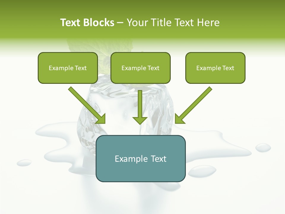 Fresh Ice Cool PowerPoint Template