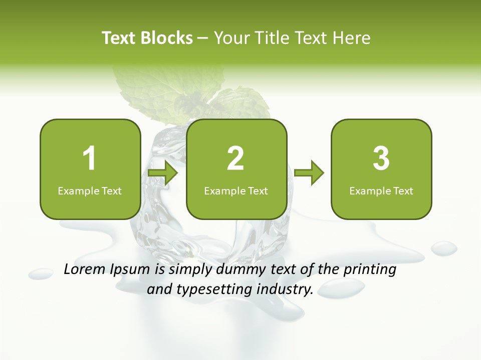 Fresh Ice Cool PowerPoint Template