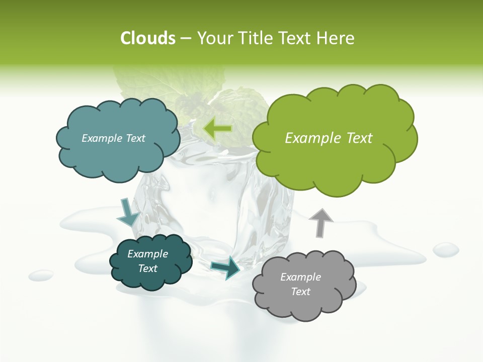 Fresh Ice Cool PowerPoint Template