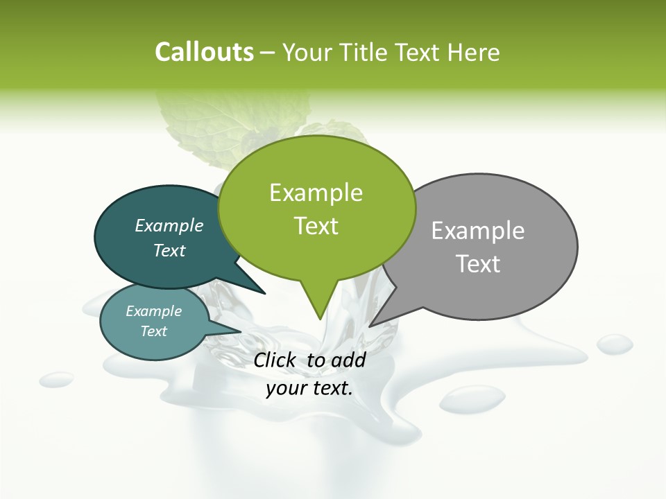 Fresh Ice Cool PowerPoint Template