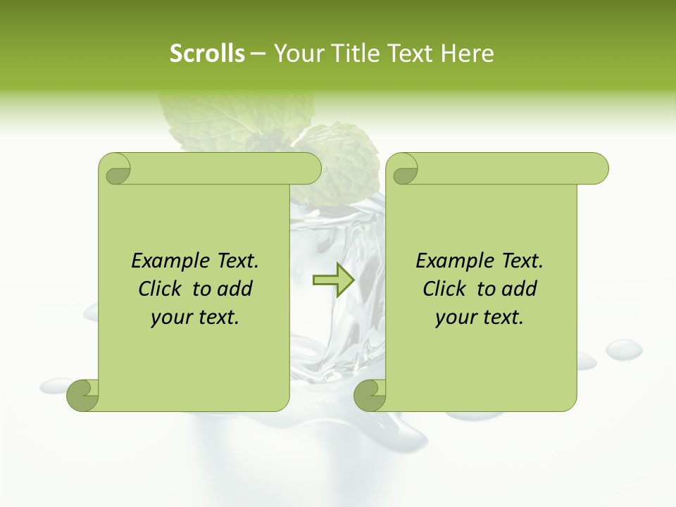 Fresh Ice Cool PowerPoint Template