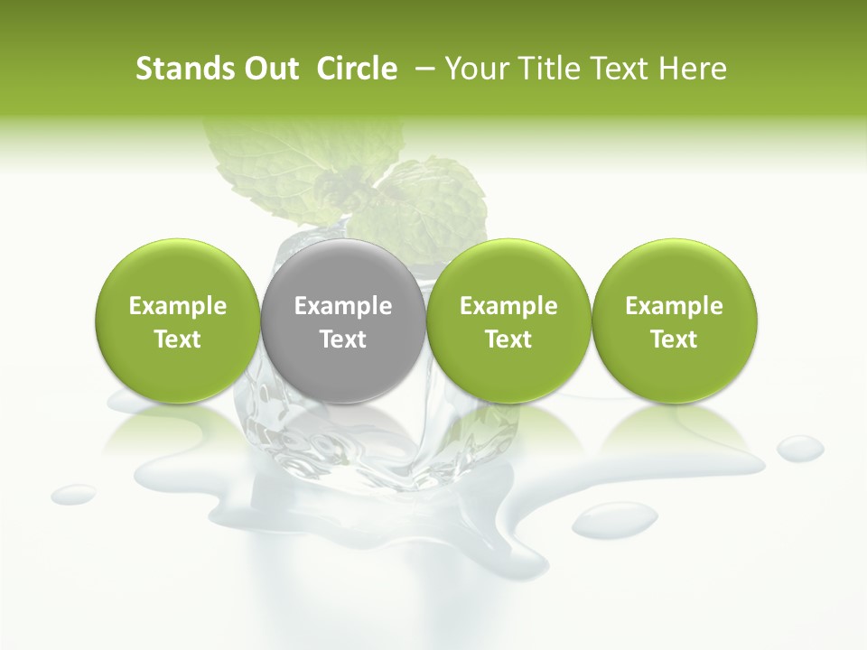 Fresh Ice Cool PowerPoint Template