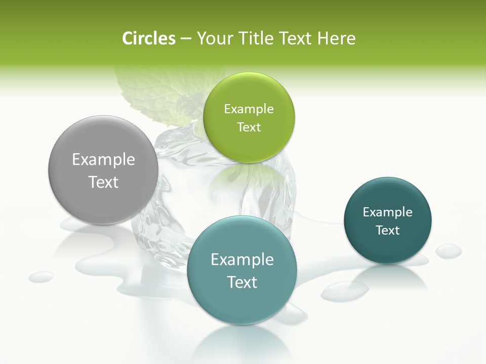 Fresh Ice Cool PowerPoint Template