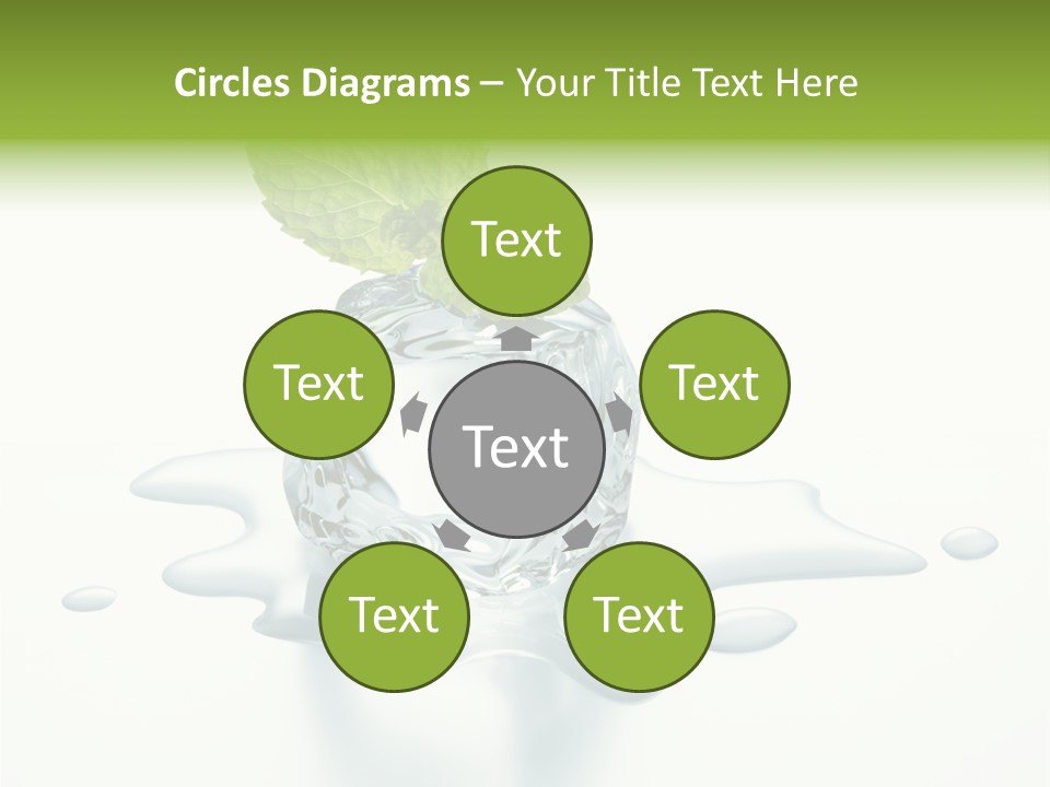 Fresh Ice Cool PowerPoint Template