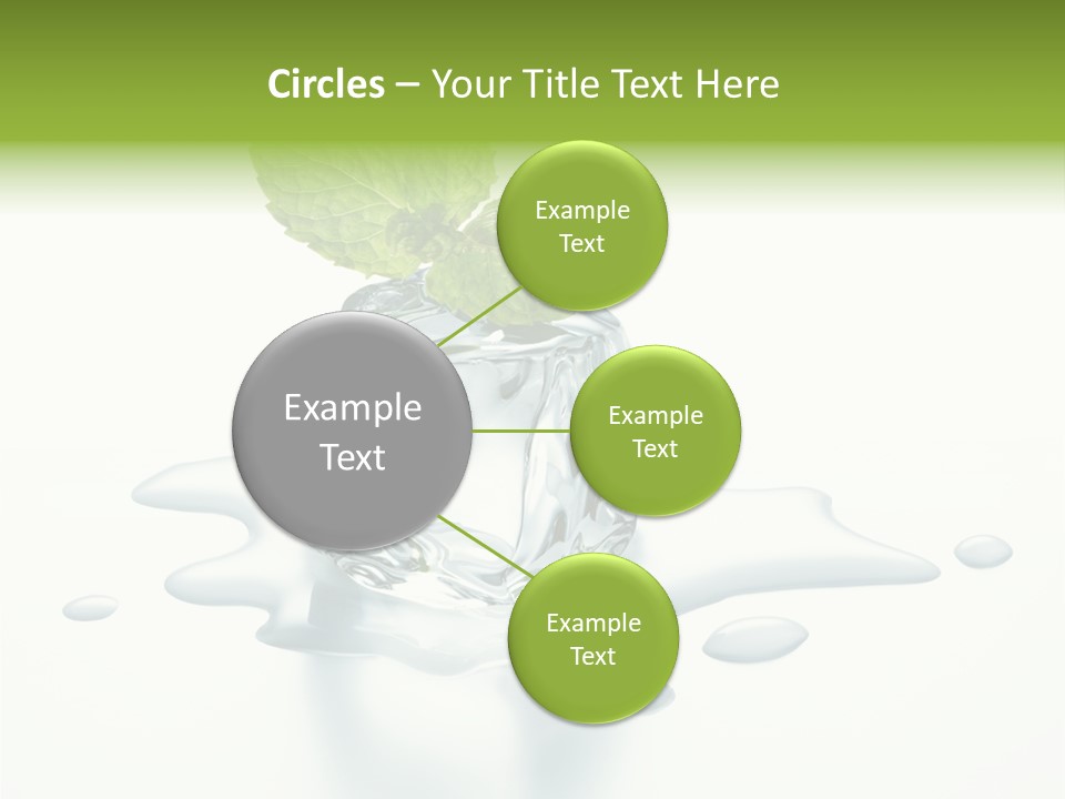 Fresh Ice Cool PowerPoint Template