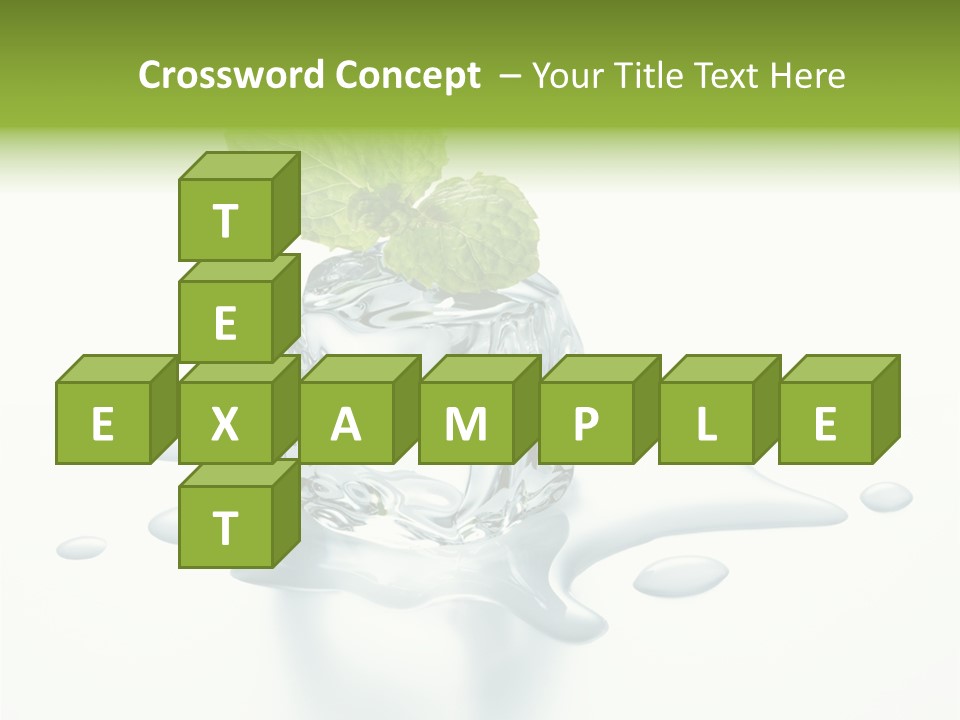 Fresh Ice Cool PowerPoint Template