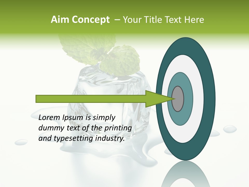 Fresh Ice Cool PowerPoint Template